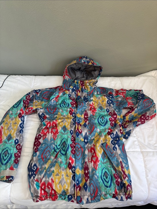 Burton Jackets & Blazers - Burton jacket with gray interior and multicolor logo
